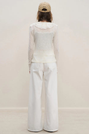 White Luxe Lace Cardigan