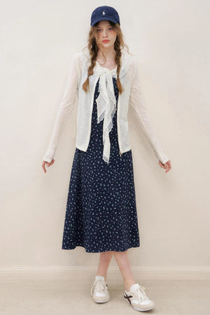 White Luxe Lace Cardigan