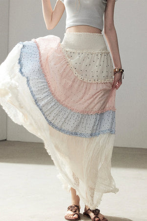 White Mist Lace Skirt