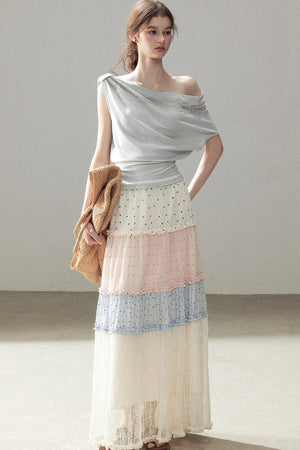 White Mist Lace Skirt