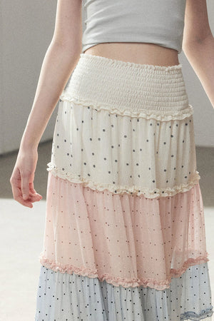 White Mist Lace Skirt