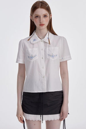 White Shirt Skirt Set-Up