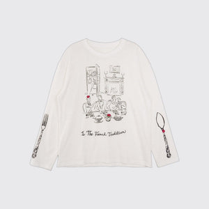 White Snowflake Long Sleeve Tee
