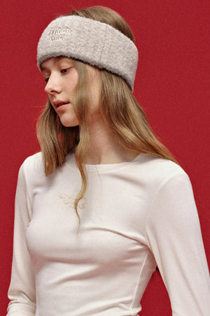 Wide-Brimmed Wool Jacquard Headband