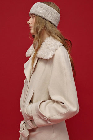 Wide-Brimmed Wool Jacquard Headband