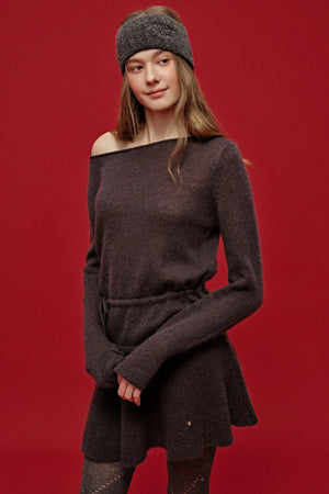Wide-Brimmed Wool Jacquard Headband