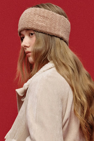 Wide-Brimmed Wool Jacquard Headband