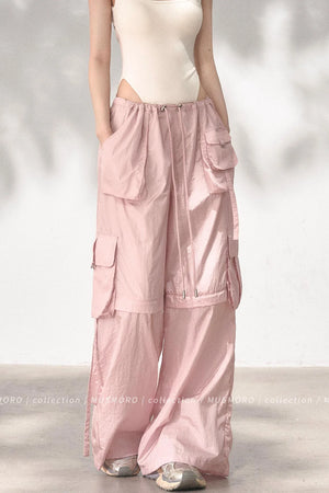 Wide-Leg Cargo Pants