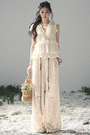 Wide-Leg Summer Pants
