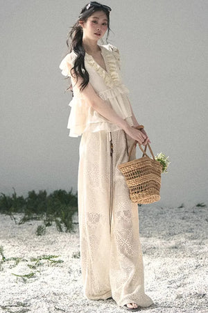 Wide-Leg Summer Pants