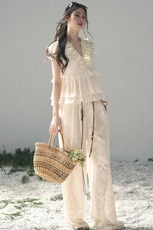 Wide-Leg Summer Pants