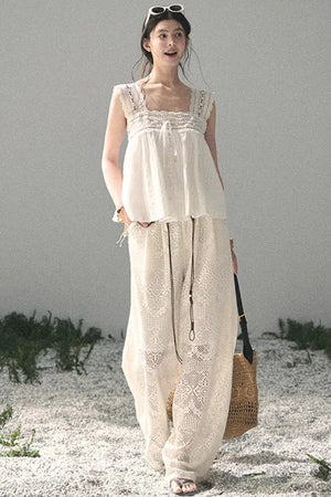 Wide-Leg Summer Pants