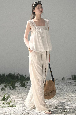Wide-Leg Summer Pants