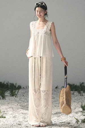 Wide-Leg Summer Pants