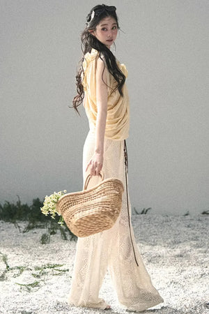 Wide-Leg Summer Pants