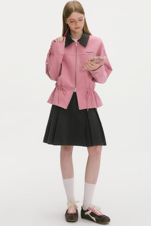 Wild Strawberry Drawstring Jacket