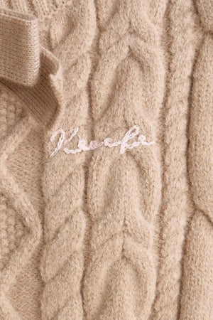 Winter Bow Knit Cardigan