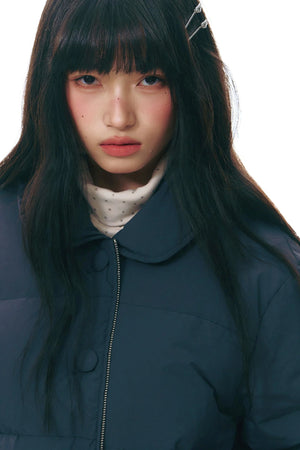 Winter Curved Pocket Cotton Jacket