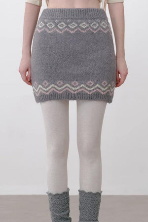 Winter Fair Island Knitted Skirt