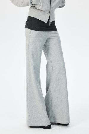 Winter Fleece High-Waisted Flared Pants