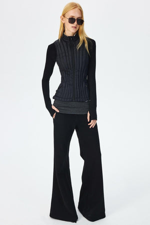 Winter Fleece High-Waisted Flared Pants