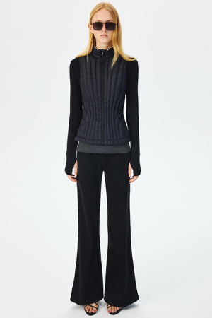 Winter Fleece High-Waisted Flared Pants