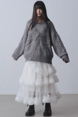 Winter Gift Bow Sweater