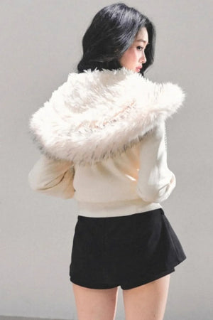 Winter Plush Hooded Coat