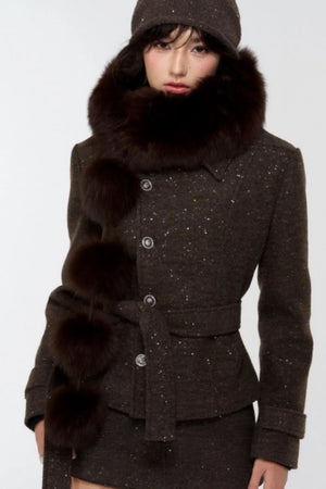 Winter Warm Fox Fur Scarf
