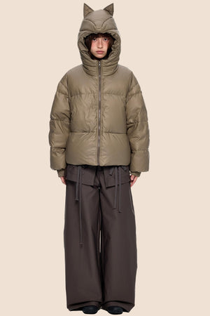 Winter White Short Down Jacket