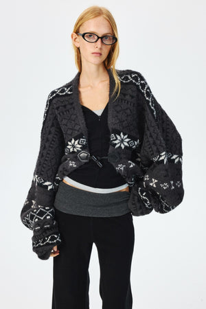 Winter Wool Fair Isle Sweater & Scarf Set-Up