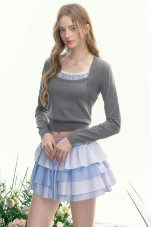 Wisteria Valley Retro Knit Top Set-Up
