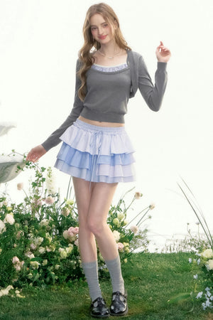 Wisteria Valley Retro Knit Top Set-Up