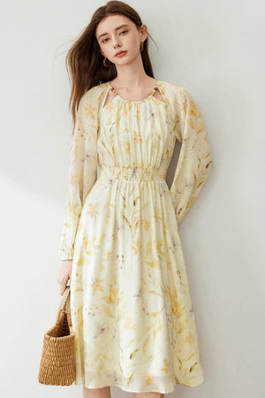 Women's Seaside Vacation Floral Dress