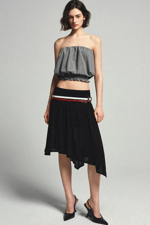 Wool Blend Crop Tube Top