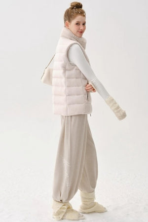 Wool Button-Up Knit Pants