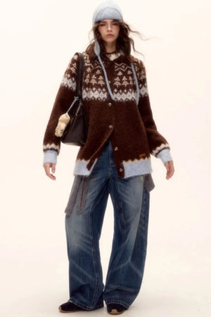 Wool Fair Isle Cardigan