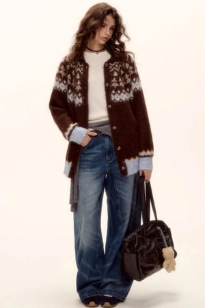 Wool Fair Isle Cardigan