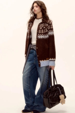Wool Fair Isle Cardigan