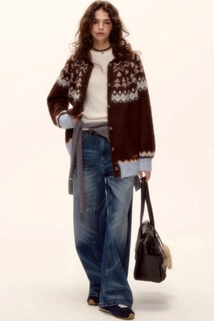 Wool Fair Isle Cardigan
