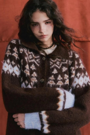 Wool Fair Isle Cardigan