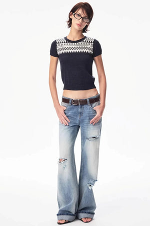 Wool Fair Isle Knit Set-Up