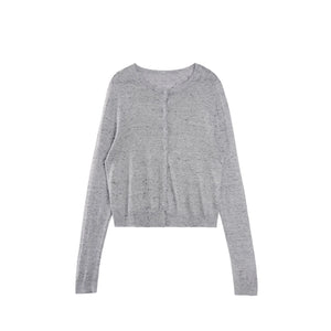 Wool Knit Cardigan Set-Up