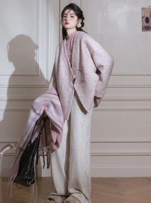 wool knit slacks pants