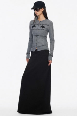 Wool Knit Two Piece Slim Jacket