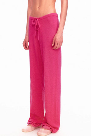 Wool Low-Waisted Drawstring Knit Pants