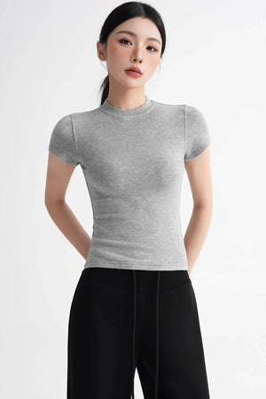 Wool Right-Shoulder Slim Top