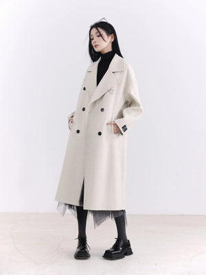 Wool welfare hand-sewn coat