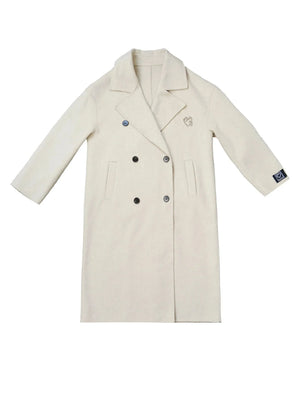 Wool welfare hand-sewn coat
