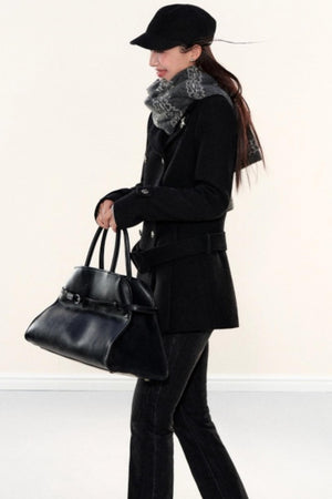Woolen Lapel Coat
